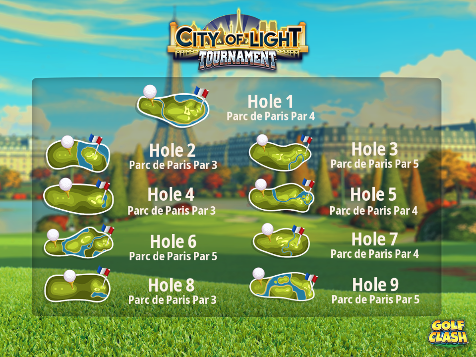 all holes in city of light tournament