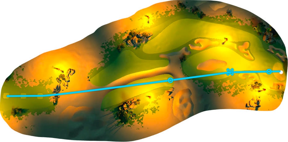 golf clash dreaded dunes tournament hole 8 text guide