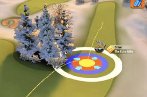 golf clash christmas tournament hole 4 grünberg slopes shot 1