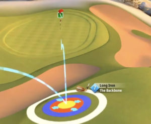 golf clash christmas tournament hole 5 grünberg slopes shot 1