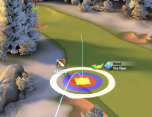 golf clash christmas tournament hole 6 grünberg slopes shot 2