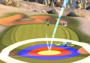 golf clash christmas tournament hole 7 grünberg slopes shot 1