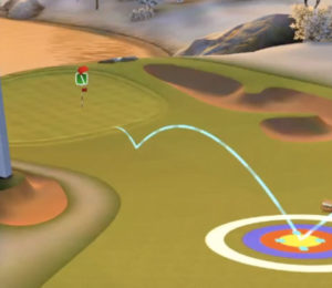 golf clash christmas tournament hole 8 grünberg slopes shot 2