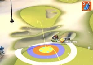 golf clash winter major tournament text guide shiruba springs hole 6 drive