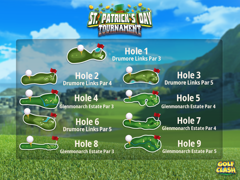 st patricks day tournament all holes