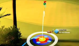 golf clash spring major tournament text guide jamil dunes hole 1 second shot