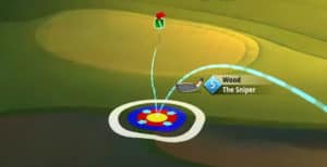 golf clash spring major tournament text guide jamil dunes hole 9 second shot