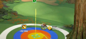 golf clash redwood cup tournament text guide sequioa creek hole 9 second shot