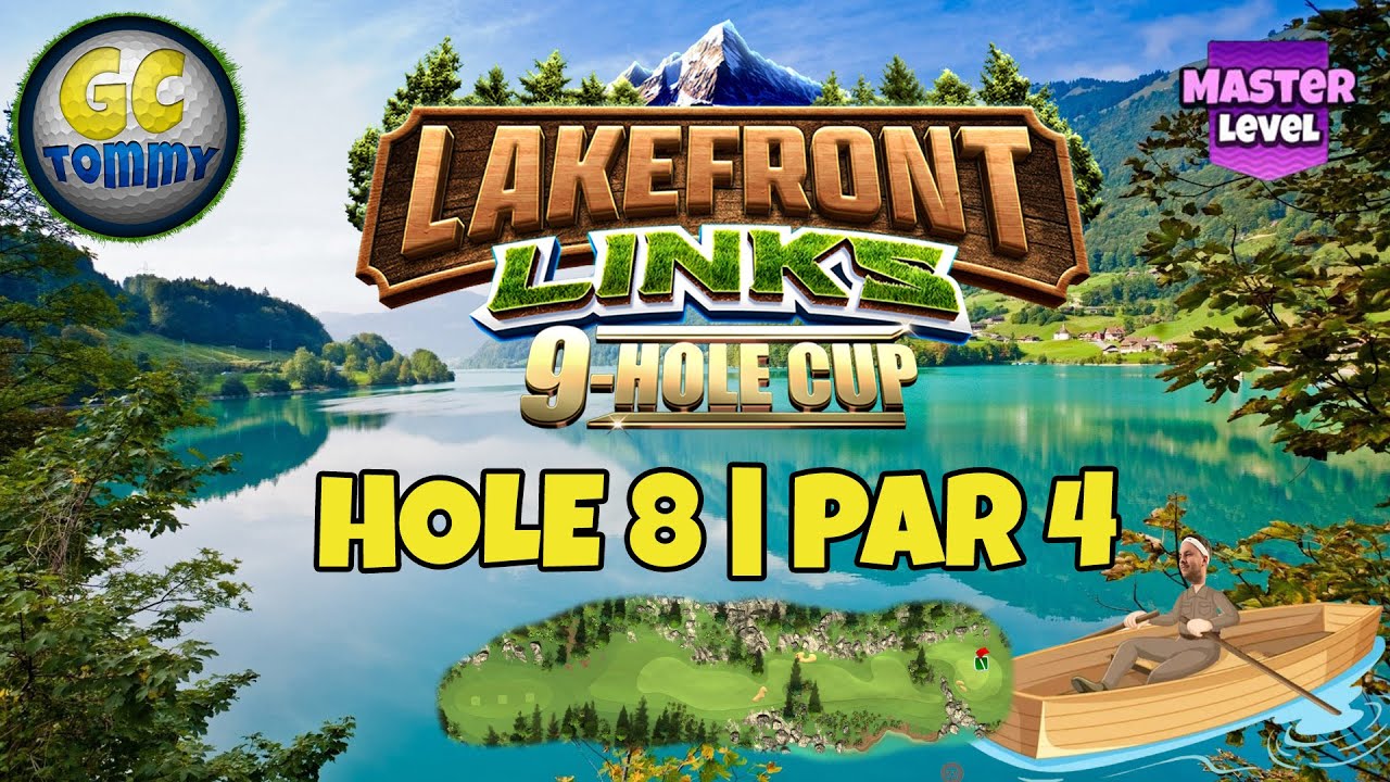 Master QR Hole 8 Par 4 EAGLE Lakefront Links 9 Hole Cup Golf